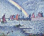 Paul Signac Entrance to the Port of Honfleur oil painting artist